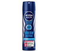 6 pz Nivea Men Deo Spray Fresh Active 0% Aluminium Deodorante 48h 150ml