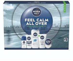 NIVEA MEN Set regalo da uomo, 5 pezzi, cura della pelle sensibile