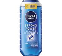 NIVEA MEN Shampoo Strong Power (250 ml), shampoo rinforzante per uomini con minerali marini, shampoo per capelli contro i capelli senza potenza.