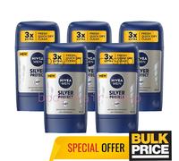 Nivea Men Silver Protect Deodorante Stick 48H Antibatterico Fresco Pulizia...