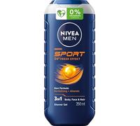NIVEA MEN Sport Gel doccia rigenerante 3 in 1 per uomo, 250 ml