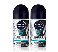 Nivea men (versione francese), deodorante a sfera invisibile Black & White per capi chiari e scuri da 50 ml, set da 2