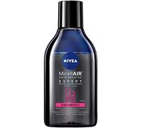 NIVEA MicellAIR Skin Breathe, acqua micellare, impermeabile, in confezione da 2 (2 x 400 ml), acqua detergente micellare per il trucco impermeabile, maggiore assorbimento di ossigeno della pelle