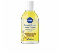 NIVEA Micelar Skin Glow (400 ml), gel detergente viso con 5% Siero e Amino Acid Complex, tonico viso per viso, occhi e labbra, olio struccante viso con vitamina C ed E