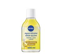 NIVEA Micelar Skin Glow (400 ml), gel detergente viso con 5% Siero e Amino Acid Complex, tonico viso per viso, occhi e labbra, olio struccante viso con vitamina C ed E