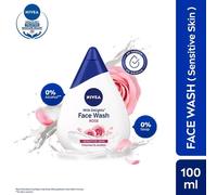 NIVEA Milk Delights Lavaggio Viso Acqua di Rose Cura per pelli sensibili 100 ...