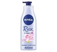 NIVEA Oil In Lotion Rose & Argan Oil Pack of 6 (6 x 400 ml), Replenishing Body Lotion with Rose & Argan Oil, Intensive Moisturising Cream with Hydrating Formula