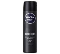 NIVEA prodotto per la cura personale Men Deep Black Carbon Dark Wood Antiperspirant Spray - con praticità per igiene quotidiana