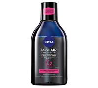 NIVEA Acqua Micellare Bifase Professional 400 ml, Struccante viso e occhi e labbra waterproof, Struccante bifasico e detergente viso con Estratto di Tè Nero, Senza profumo, Anche per pelli sensibili