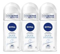 Nivea Pure Invisible Deodorante Roll On 50 ml, Deodorante antitraspira