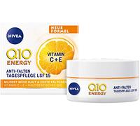 NIVEA Q10 Energy - Crema da giorno anti-rughe, SPF 15 (50 ml), cura del viso con Q10 e vitamina C+E, antirughe, per una pelle più brillante e tonica
