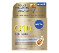 NIVEA Q10 Collagen Expert Trattamento Intensivo Giorno & Notte 50 ml, Crema Collagene viso, collo e dècolletè con Coenzima Q10, Crema antirughe viso idratante, Skincare per pelle molto secca e matura