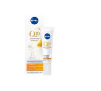 NIVEA Q10 Crema per occhi antirughe, con Q10, vitamina C ed E, ammorbidisce i piedi di gallina, idratante per la zona degli occhi, Q10 Energy antirughe, rinfrescante per gli occhi (15 ml)
