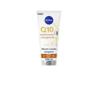 NIVEA Q10 Sierum Lozione Corpo Rassodante + Energizzante (200 ml), Crema Idratante 72h con Vitamina C e Acido Ialuronico, Crema Rassodante Corpo per una pelle più soda ed energizzata