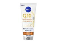 NIVEA Q10 Sierum Lozione Corpo Rassodante + Energizzante (200 ml), Crema Idratante 72h con Vitamina C e Acido Ialuronico, Crema Rassodante Corpo per una pelle più soda ed energizzata