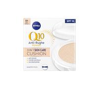Nivea Q10 Plus Anti-Age 3 in 1 Skin Care Cushion Chiaro Fondotinta Idratante - Cofanetto da 15g