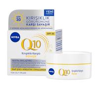 NIVEA Q10 Power - Crema anti rughe plus, rassodante, trattamento diurno in 1 confezione da 50 ml, crema viso con fattore di protezione 30 per pelle più liscia e dall'aspetto più giovane