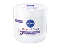 NIVEA Ripara & Care Crema Idratante Corpo Viso e Mani (1 x 400 ml), Crema Idratante 72 h con Glicerina e Pantenolo, per pelli secche e sensibili, senza profumo