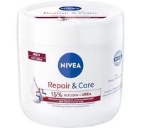 NIVEA Repair & Care crema glicerina + urea, lozione per il corpo idratante intensa per 72 ore, crema ad assorbimento rapido per pelli molto secche, ruvide e stressate (400 ml)