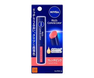 Nivea Rich Care & Color Balsamo per labbra 2,0 g, rosa francese