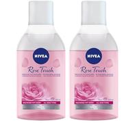 NIVEA Rose Touch - Liquido micellulare bifasico con acqua di rose per tutti i tipi di pelle, 400 ml (Confezione da 2)