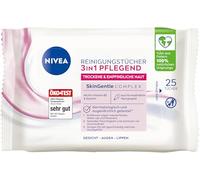 NIVEA Salviette nutrienti 3 in 1, pelle secca, 25 panni