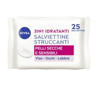 Nivea Salviettine Struccanti 3in1 Idratanti 25 Pezzi, Salviette struccanti per pelli secche