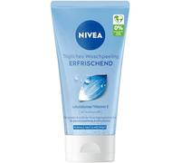 Nivea Scrub per il lavaggio quotidiano rinfrescante, esfoliante senza microplastica con vitamina E per una pulizia profonda del viso, rinfrescante peeling viso per pelli normali e miste (150 ml)