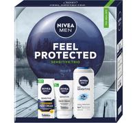 Nivea set Men Feel Protected: Gel doccia + Gel detergente viso + Crema viso