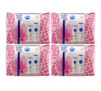 Nivea Set Regalo Reiseliebe 4 Set da 4x Doccia/Body Lotion Labello + Borsa