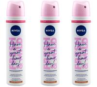 Nivea Shampoo Secco Fresh & Mild 3x 100Ml Per Toni Di Capelli Medi Senza Residui