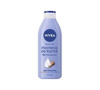 NIVEA Body Milk Burro di Karité (1 x 400 ml), latte per il corpo che idrata per 72 ore, crema idratante per il corpo con acido ialuronico, per pelli secche