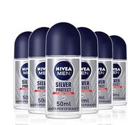 Nivea Deodorante anti-traspirante Silver Protect 48 ore – 50 ml, confezione da 6