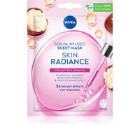 Nivea Skin Radiance Serum Infused Sheet Mask maschera viso illuminante per Donna