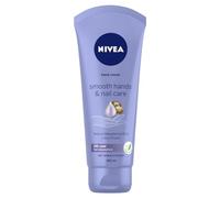 NIVEA Smooth Hands & Nail Care, crema levigante per mani e unghie, con olio di macadamia, 100 ml