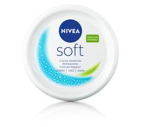 Nivea Soft 200 ml, Crema idratante corpo, viso mani multiuso con Vitamina E e Olio di Jojoba