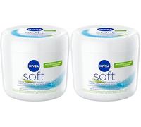 NIVEA Soft 500 ml, Crema idratante corpo, viso e mani dalla texture leggera ad assorbimento rapido, Crema multiuso arricchita con Vitamina E e Olio di Jojoba per una pelle fresca e luminosa