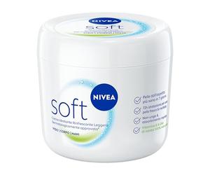 NIVEA Soft 500 ml, Crema idratante corpo, viso e mani per 72 ore, Crema multiuso rifrescante con Vitamina E e Olio di Jojoba, Assorbimento rapido, Per uso quotidiano, Per tutti i tipi di pelle