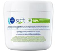 NIVEA Soft (1 x 500 ml), crema multiuso con olio di jojoba e vitamina E, idratante intensiva per la cura della pelle del viso, del corpo e delle mani, senza parabeni