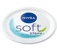 NIVEA Soft, crema idratante multiuso 48H (1 x 375 ml), idratante viso, corpo e mani con vitamina E & olio di jojoba, formula vegana lematura, 95% ingredienti di origine naturale
