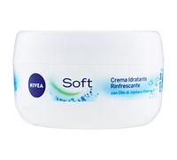 NIVEA Soft Crema idratante multiuso per viso, mani e corpo in confezione da 2 x 200ml, Crema rinfrescante con Vitamina E e Olio di Jojoba