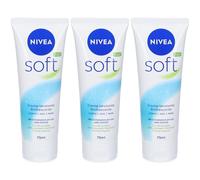 Nivea Soft Crema Pelle 3x75 ml Crema