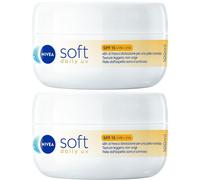 NIVEA Soft Daily UV, Crema idratante corpo, viso mani multiuso con Vit