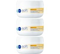 NIVEA Soft Daily UV, Crema idratante corpo, viso mani multiuso con Vit