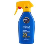 NIVEA SUN Maxi Spray Solare Protect & Hydrate FP20 nel maxi flacone spray da 300 ml, Latte solare che idrata per 48h, Crema solare con formula biodegradabile