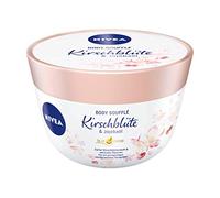 NIVEA Soufflé Body Fiore di ciliegio e olio di jojoba (200 ml), cura del corpo per 24 ore di idratazione, lozione per pelli secche e molto secche