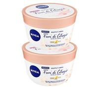 Nivea Soufflé Fiori di Ciliegio Crema Corpo Idratante Texture Leggera e Delicata con Perle di Olio di Jojoba Effetto Pelle Liscia e Vellutata - 2 Barattoli da 200ml