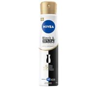 NIVEA Spray antitraspirante liscio in seta invisibile in bianco e nero per donna, 250 ml