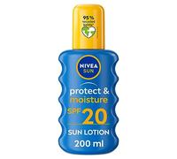 Nivea, Spray solare protettivo ed idratante, SPF 20 (medio), 200 ml