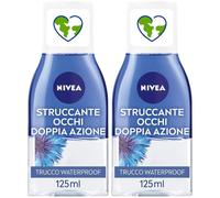 Nivea Struccante Occhi Doppia Azione 125 ml, Olio struccante bifasico